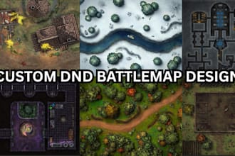 create dnd battlemap, rpg maps, fantasy maps, tabletop map designs