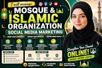 manage mosque and islamic organization social media marketing