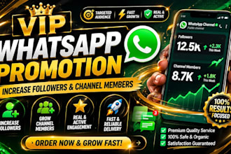 grow your whatsapp channel and also increase the channel followers
