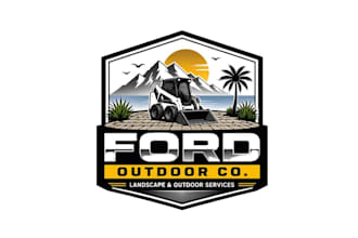 design professional elegant skid steer logo without any copyright