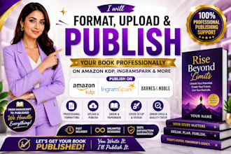 format and upload your ebook and paperback to amazon KDP