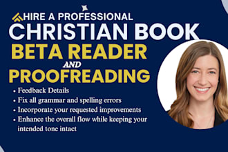 be your christian book beta reader, christian memoir beta read and give feedback