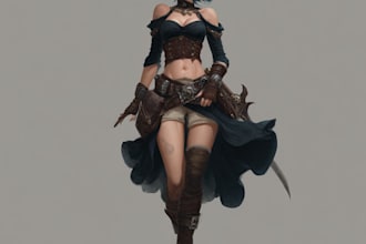 draw fantasy character illustration