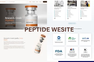 build peptide website research peptide biotech website fda compliant sarms store