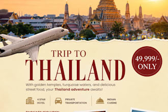 design luxury travel posters and promotional ads