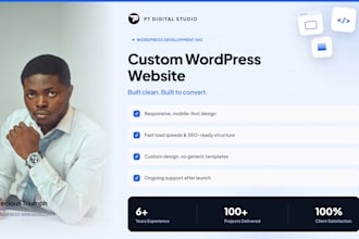 build wordpress website, design wordpress website with oxygen builder