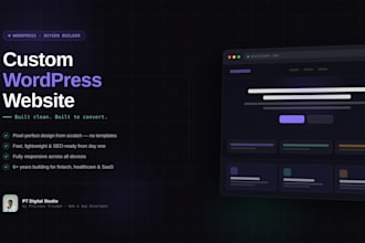 build a bespoke, high performance wordpress website with oxygen builder