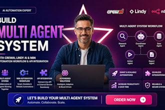 build crewai lindy ai multi agent system n8n automation workflow api integration