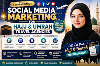 manage social media marketing for hajj and umrah travel agencies
