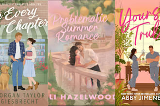do book cover design romance book cover illustration character art illustration