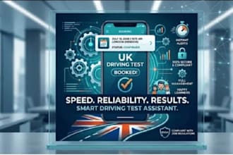 develop UK driving test bot, driving slot bot, UK dvsa bot, reservation bot