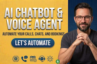 create ai calling agent, ai chatbot, ai automation, call answering, booking
