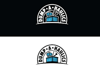 design custom dumpster rental and junk removal logo