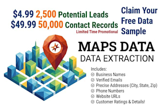 scrape google maps data for local business lead generation by API