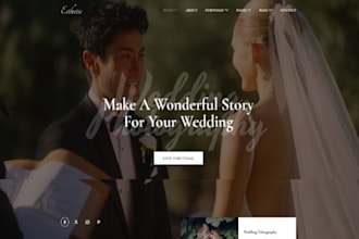 build wix wedding photography website portfolio gallery booking service website