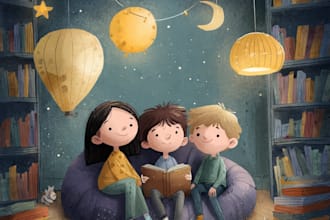 design children story book illustration