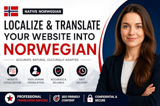 localize and translate your website into norwegian