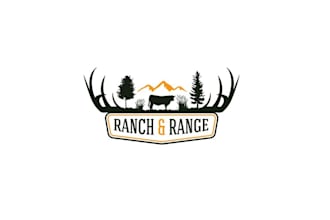 design unique ranch range logo