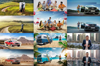 do photo editing, manipulation, merge, composition and photoshop images