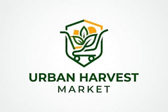 design a modern and professional supermarket logo for your business