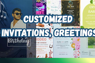 design greetings and invitation for any event