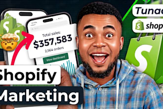 do complete shopify SEO marketing for shopify sales or shopify traffic promotion