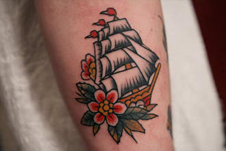 do traditional old school tattoo design
