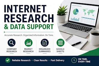 do internet research, company rearch and summaries