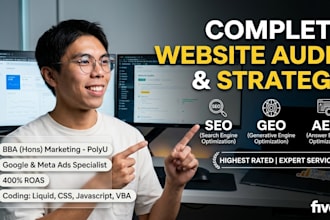 provide and improve website audit, SEO, GEO and aeo