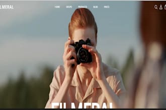 design wix event videographer website video portfolio production service website