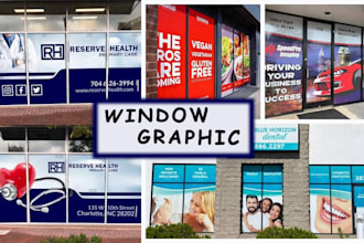 create eye catching shop front, storefront or window graphics vinyl stickers