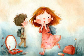 design magical watercolor illustrations for your children book