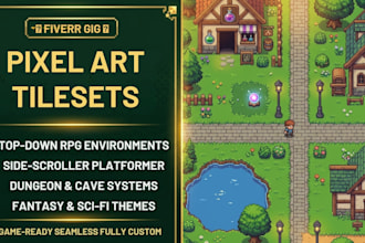 create pixel 2d art tilesets game assets pack pixel tilemap rpg maker top down