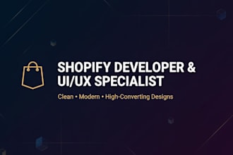 build responsive business websites shopify stores and modern UI UX