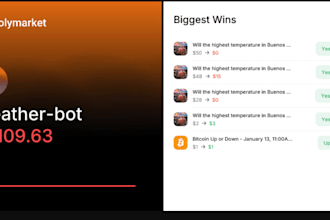 build polymarket weather arbitrage trading bot weatherbot