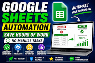 automate google sheets using apps script, API and workflows