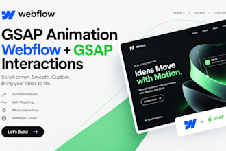 develop a professional saas website in webflow