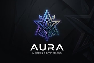design a mysterious and modern logo for your brand