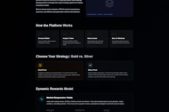 develop a futuristic web3 crypto staking platform