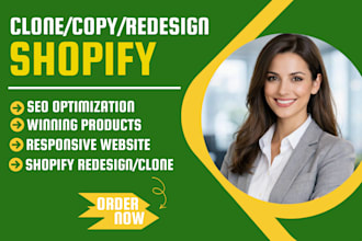 copy clone, design, redesign, revamp, shopify stores