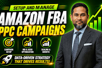 setup and manage amazon fba PPC campaigns and sponsored ads