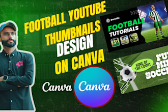 design professional youtube thumbnail for sports on canva