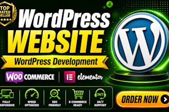 build wordpress website, woocommerce store, redesign and customize wordpress