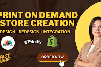 create shopify pod store