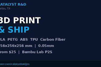 3d print your part and ship it pla petg abs tpu carbon fiber