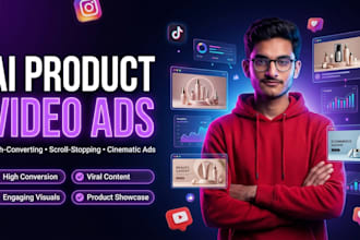 create realistic product ads for your brand
