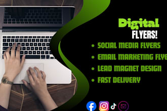 design professional digital flyers for your business