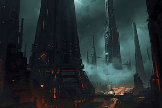 design sci fi illustration and sci fi sci fi illustration
