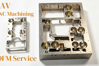 custom cnc machining for drone  parts with dfm analysis