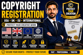 register copyright in USA UK eu and international
